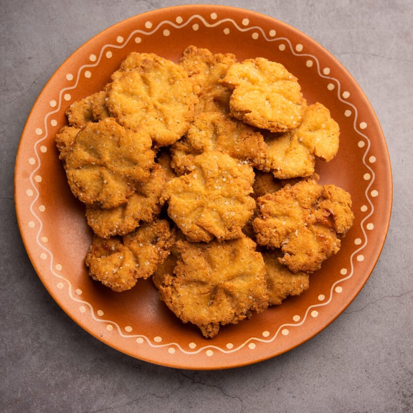 Thekua is an Indian sweet dish.popular in uttarpradesh, bihar and jharkhand.offering for the chhat festival.